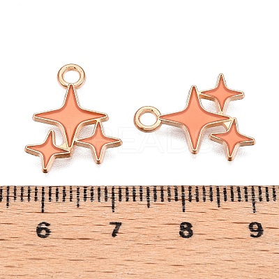 Alloy Enamel Pendants ENAM-T020-38B-RS-1