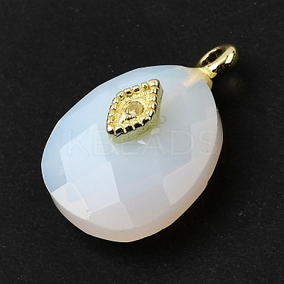 Natural & Synthetic Mixed Gemstone Pendants G-Z090-01G-1