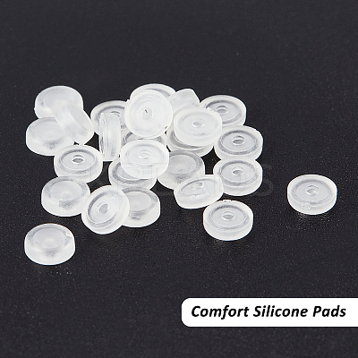 Wholesale Comfort Silicone Pads for Screw Back Clip on Earrings