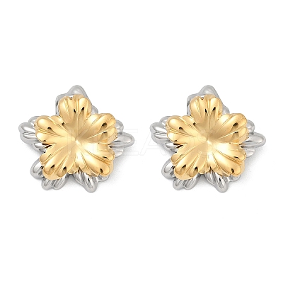 304 Stainless Steel Stud Earrings EJEW-U045-04B-GP-1