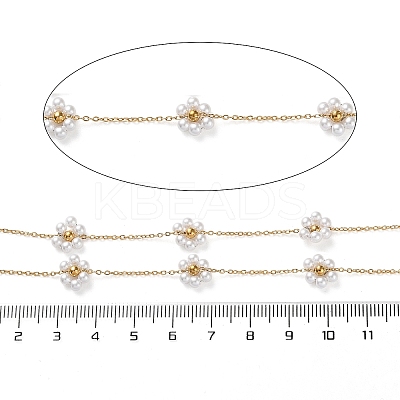 Flower Ion Plating(IP) 304 Stainless Steel Link Chains CHS-Q007-01G-1