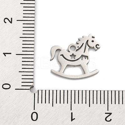 Anti-Tarnish 201 Stainless Steel Charms LS-STAS-Q015-12P-1