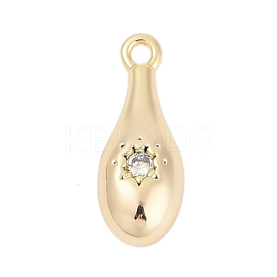 Brass Micro Pave Cubic Zirconia Pendants LS-ZIRC-P122-03B-G-1