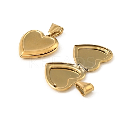 316 Stainless Steel Locket Pendants STAS-K321-26G-1