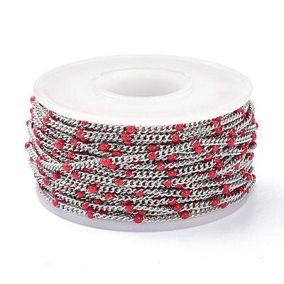 304 Stainless Steel Enamel Curb Chains CHS-P013-01P-04-1