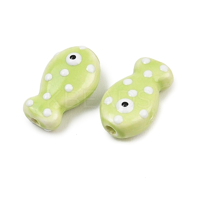 Handmade Porcelain Beads PORC-B009-03K-1