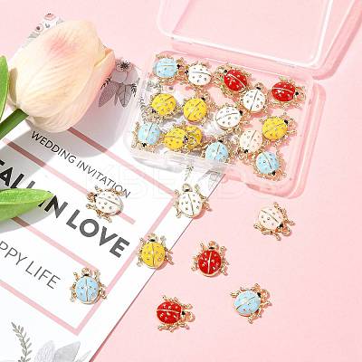 24Pcs Alloy Enamel Charms ENAM-FS0003-75-1