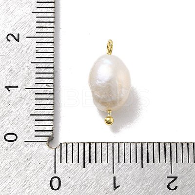 Natural Cultured Freshwater Pearl Potato Pendants STER-Q004-02G-1