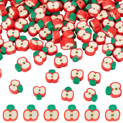 Handmade Polymer Clay Beads CLAY-SC0001-52-1