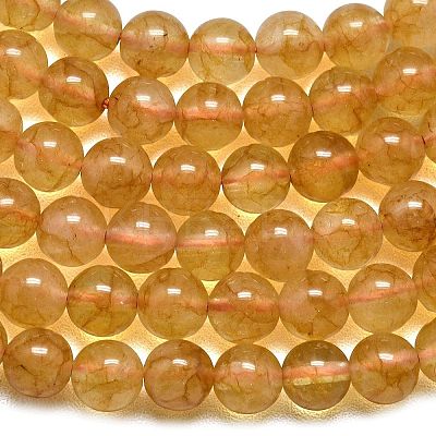 Natural Malaysia Jade Beads Strands G-L645-C01-6mm-15-1