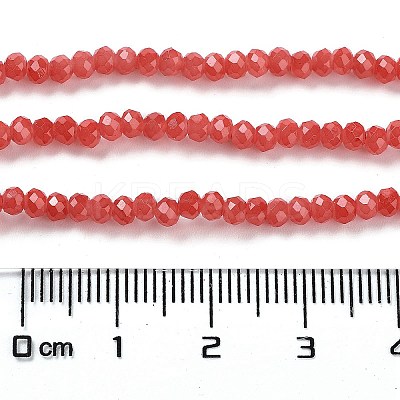 Baking Paint Imitation Jade Glass Bead Strands DGLA-A034-J2MM-A32-1