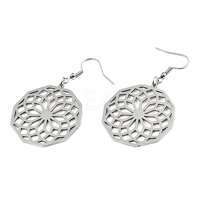 Tarnish Resistant 201 Stainless Steel Dangle Earrings LS-STAS-S105-JN606-1-1