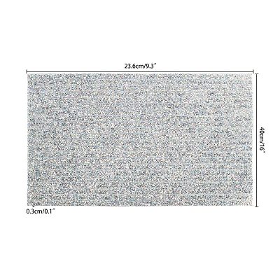 Glitter Resin Hotfix Rhinestone(Hot Melt Adhesive On The Back) DIY-GL0001-02-1