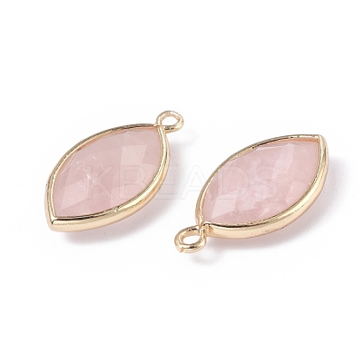 Natural Rose Quartz Pendants G-L514-023A-1