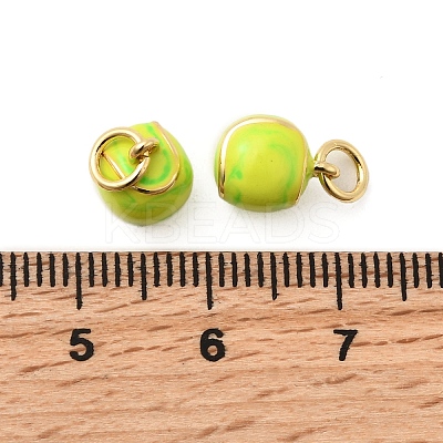 Brass Enamel Charms KK-A268-21G-1