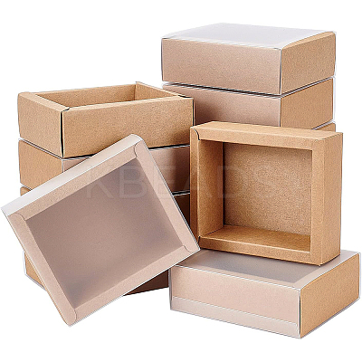 Kraft Paper Jewelry Boxes CON-WH0068-65E-1