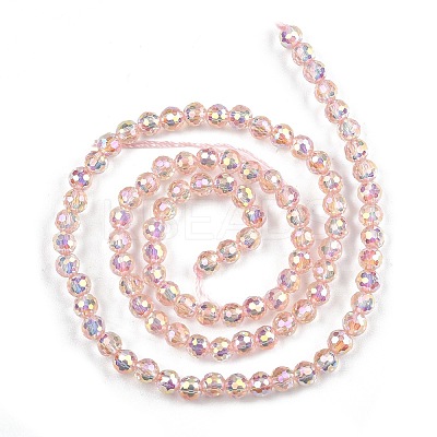 Electroplate Glass Beads Strands EGLA-B013-01A-AB04-1