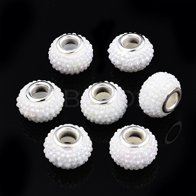 Opaque Resin European Beads RPDL-T038-008H-1