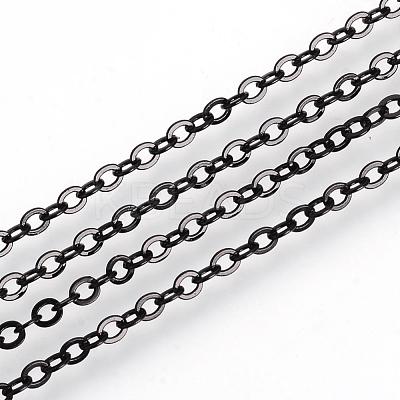 Electrophoresis Brass Cable Chains Necklace Making MAK-R019-01-1