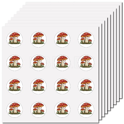 8Pcs Plastic Waterproof Self-Adhesive Picture Stickers DIY-WH0428-125-1