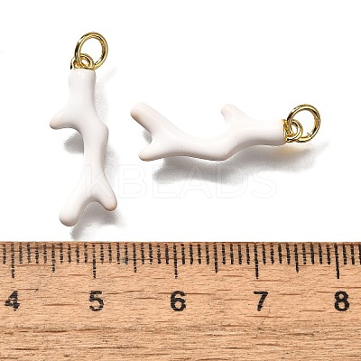 Brass Enamel Pendants KK-Q043-28B-01-1