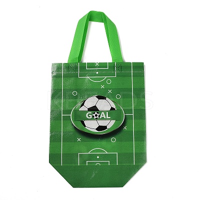 Football Printed Non-Woven Waterproof Tote Bags ABAG-P012-B02-1