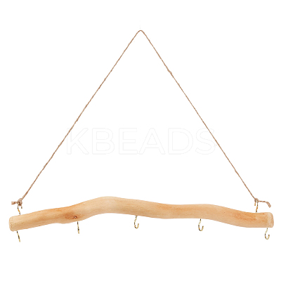 1Pc Driftwood Branch Hook Branch Hanger Rack AJEW-SP0002-31B-1