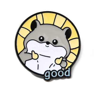 Good Hamster Enamel Pins JEWB-K037-02A-EB-1