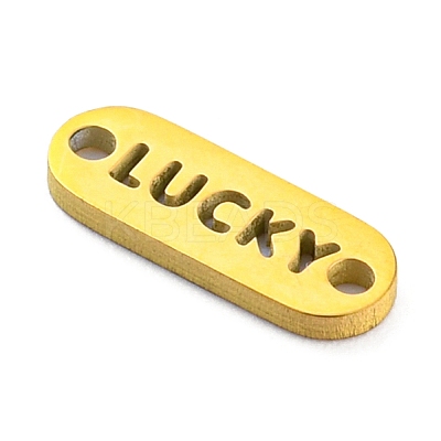 304 Stainless Steel Oval Connector Charms LS-STAS-Q306-01G-G-1