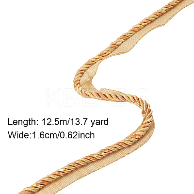 12.5M Polyester Twisted Lip Cord Trim OCOR-WH0058-63-1
