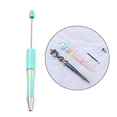 UV Plated Plastic Ball-Point Pen AJEW-C038-03H-1
