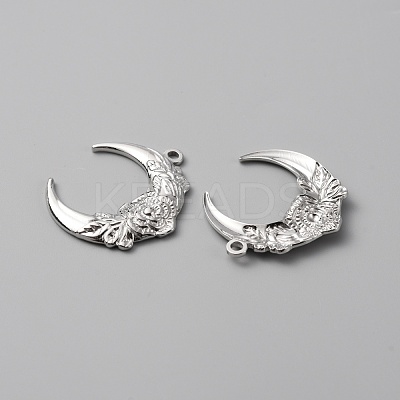 304 Stainless Steel Pendants STAS-WH0029-58P-1
