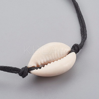 Adjustable Cowrie Shell Anklets AJEW-AN00242-1