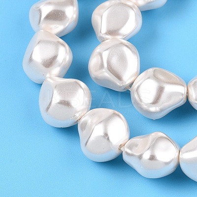 Transparent Spray Painted Glass Beads Strands GLAA-N001-31-1