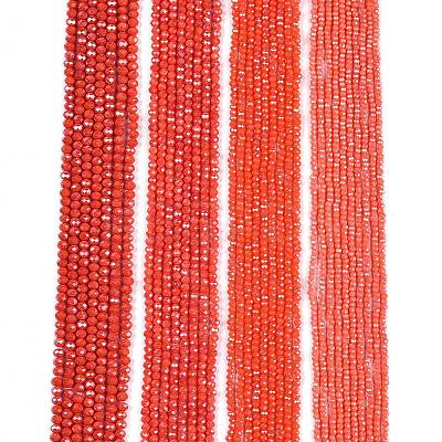 Electroplate Glass Beads Strands EGLA-A044-P1mm-A21-1