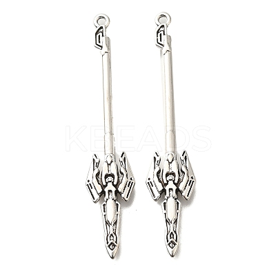Tibetan Style Alloy Big Pendants FIND-G078-33D-AS-1