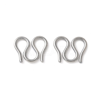 304 Stainless Steel S-Hook Clasps STAS-Z124-04C-P-1