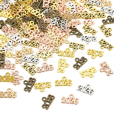 120Pcs 6 Colors Alloy Pendants FIND-TA0006-34-1