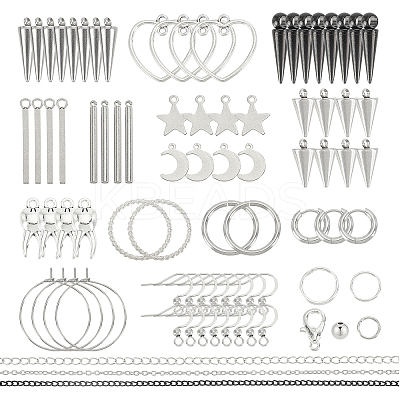 DIY Punk Earring Necklace Making Kits DIY-AR0002-61-1
