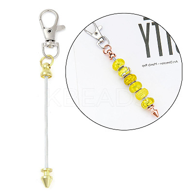 Alloy Beadable Pendant Decorations KEYC-D288-01G-1