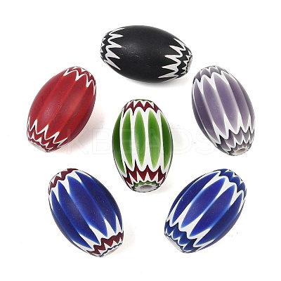 Handmade Millefiori Glass Beads GL-CBAAE72-01B-1