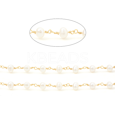 3.28 Feet Brass Handmade Beaded Chain X-CHC-I031-05B-1