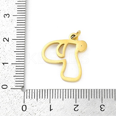 304 Stainless Steel Pendants LS-STAS-R137-01G-P-1