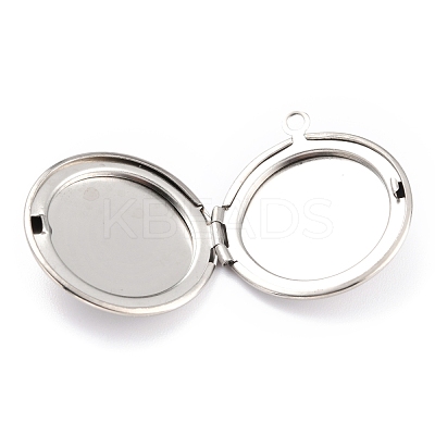 Non-Tarnish 316 Stainless Steel Locket Pendants STAS-L258-003P-1