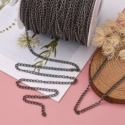Iron Twisted Chains Curb Chains CHS003Y-B-1