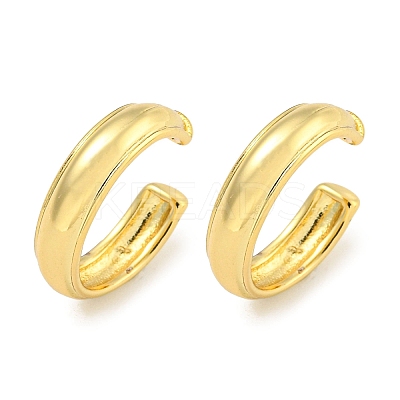 Brass Cuff Earrings EJEW-C104-139G-1