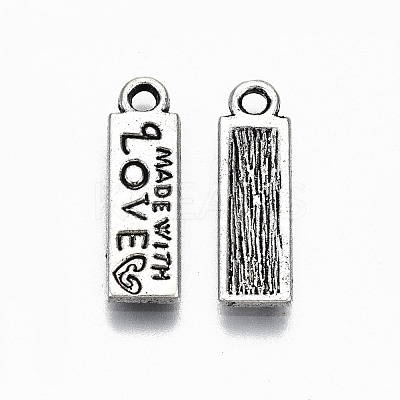Tibetan Style Alloy Pendants TIBEP-N009-062AS-RS-1