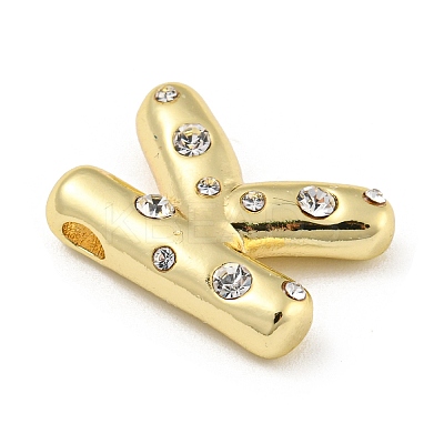 Brass Micro Pave Clear Cubic Zirconia Pendants KK-E093-04G-K-1