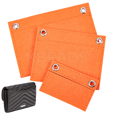 3Pcs 3 Style Felt Purse Organizer Insert FIND-WR0006-68A-1