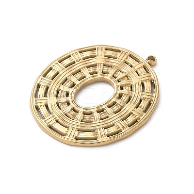 Hollow 304 Stainless Steel Pendants STAS-L022-501G-1
